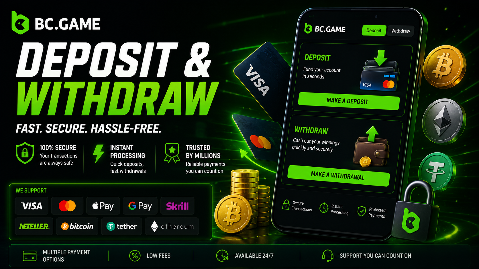 How to Deposit and Withdraw